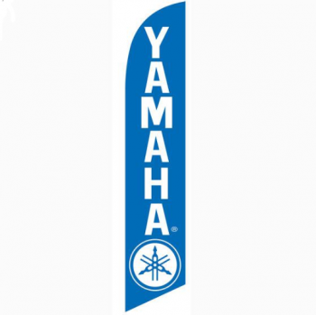 Knitted Polyester Yamaha Logo Swooper Feather Flag