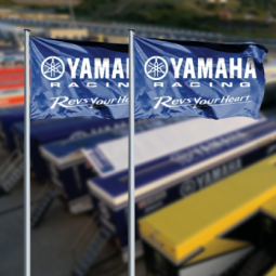 Yamaha exhibition flag outdoor Yamaha Advertising Pole Flag