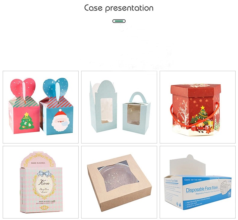 Wholesale Stock Decoration Christmas Festival Gift Packaging Paper Kraft Fold Packing Boxes